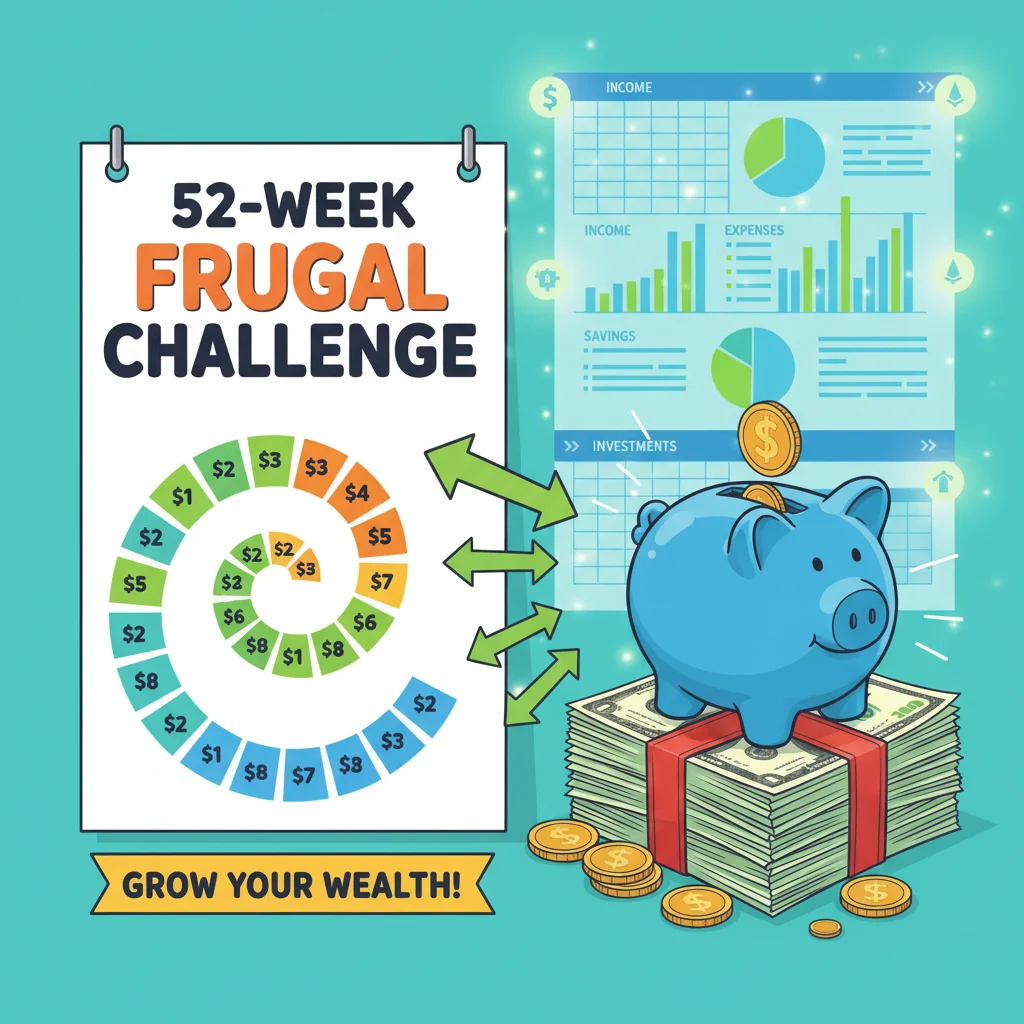 Master the 52-Week Frugal Challenge: Save Over $1,300 in One Year