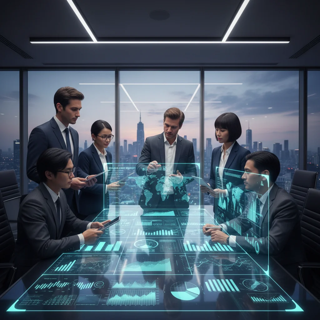 Financial professionals analyzing bond market data for strategic adjustments