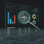 Financial dashboard showing spending analysis and cost reduction
