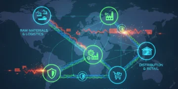 Global supply chain network with resilient connections for 2026 planning