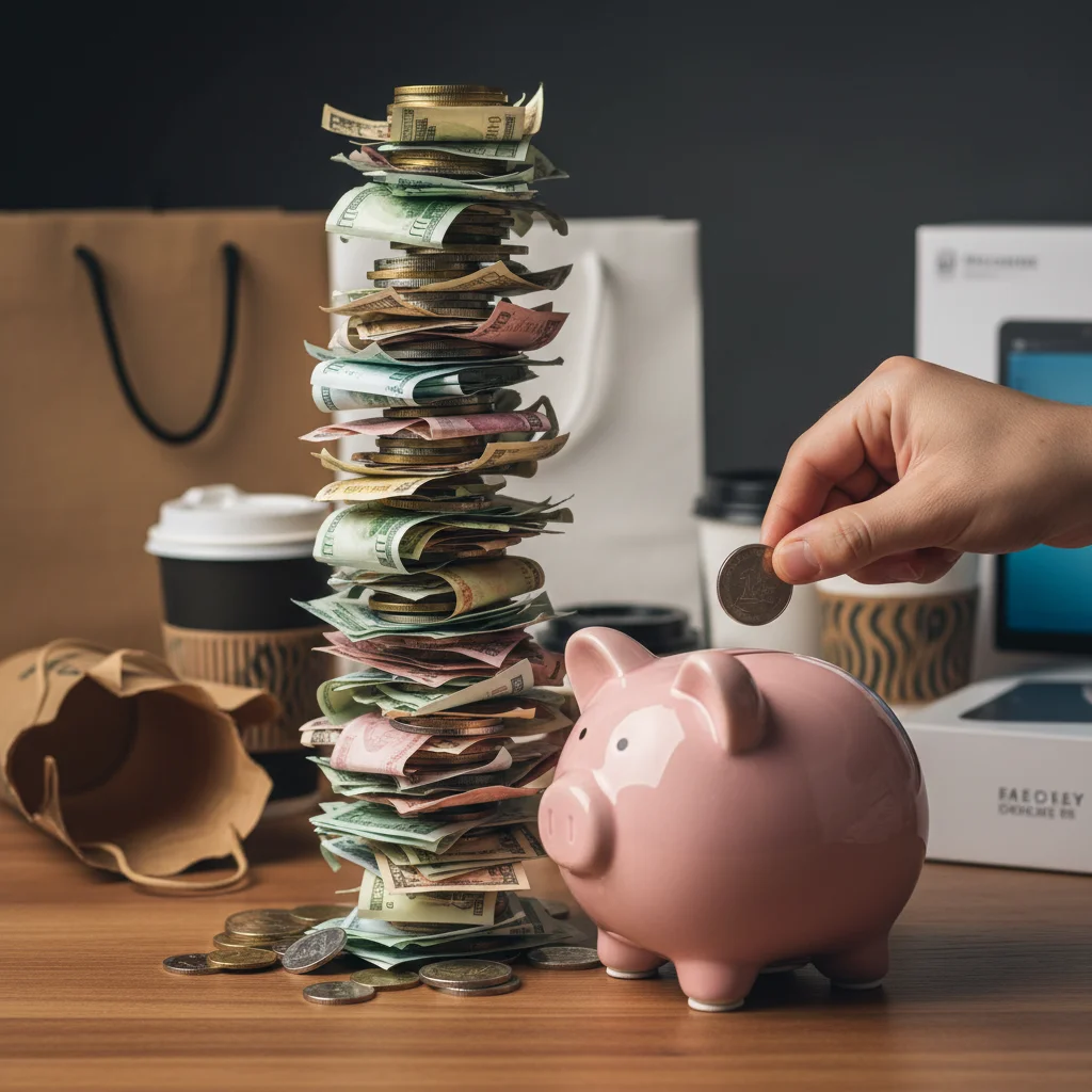 Hand putting coins into a piggy bank, symbolizing long-term savings growth