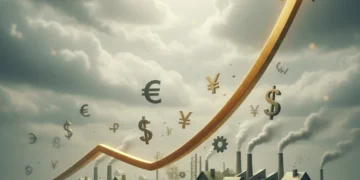 Graph showing rising interest rates with economic indicators for 2026