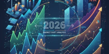 Comparative graphs showing small-cap and large-cap stock performance with a 2026 market overlay.