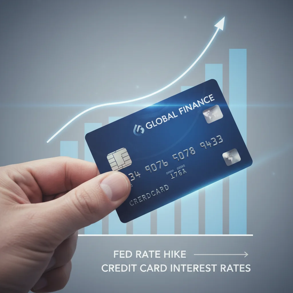 Credit card interest rates rising due to Federal Reserve policy changes.