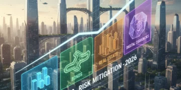 Diverse investment portfolio on an upward trending financial chart for 2026
