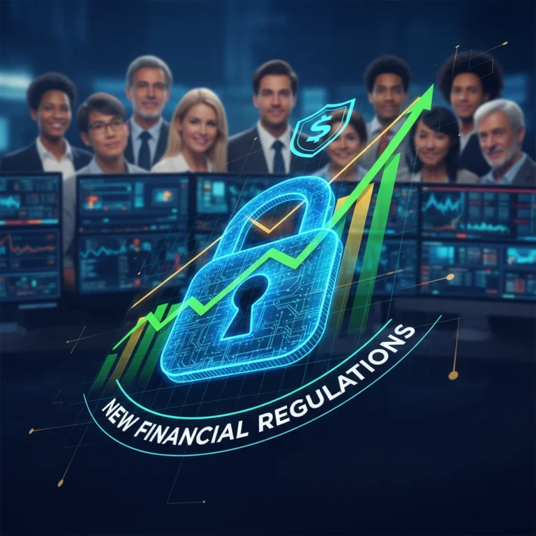 Secure digital padlock on financial data representing SEC compliance and investor protection.