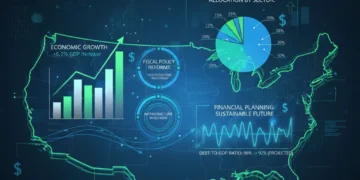 Infographic illustrating the 2026 Federal Budget's economic impact and fiscal policy