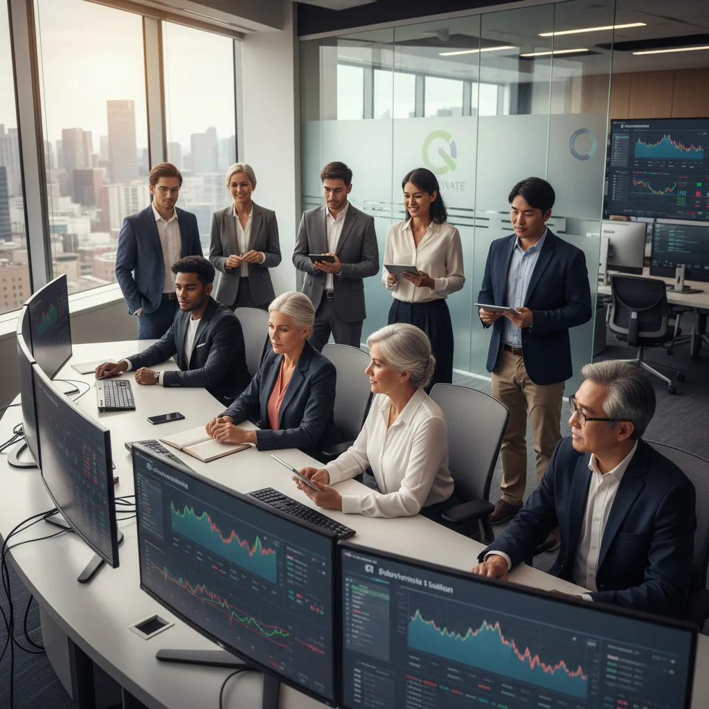 Diverse investors contemplating financial plans, representing the wide appeal of different investment platforms.